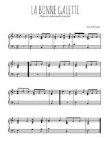 Téléchargez l'arrangement pour piano de la partition de Traditionnel-La-bonne-galette en PDF
